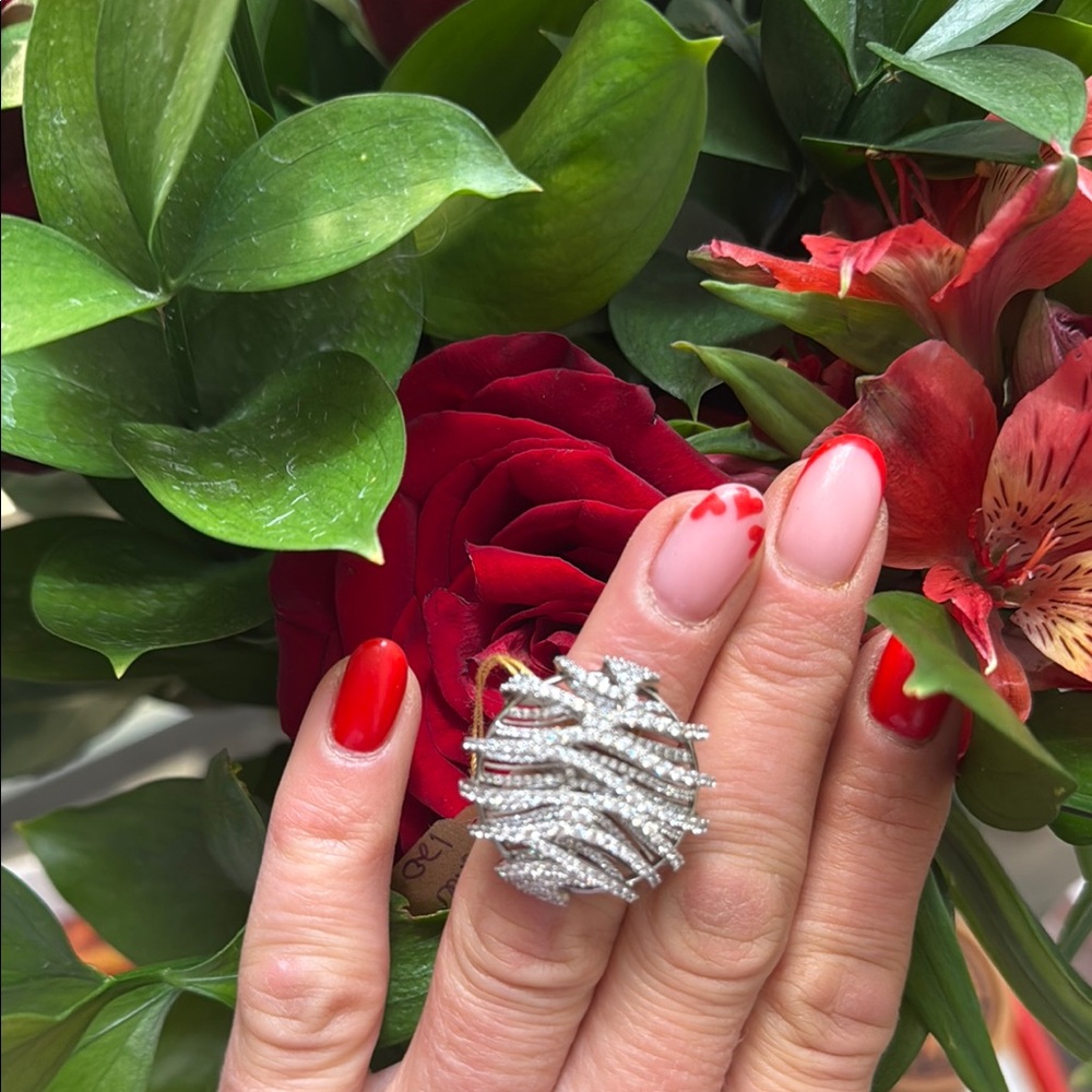 Elegant Sterling Silver Women's Ring